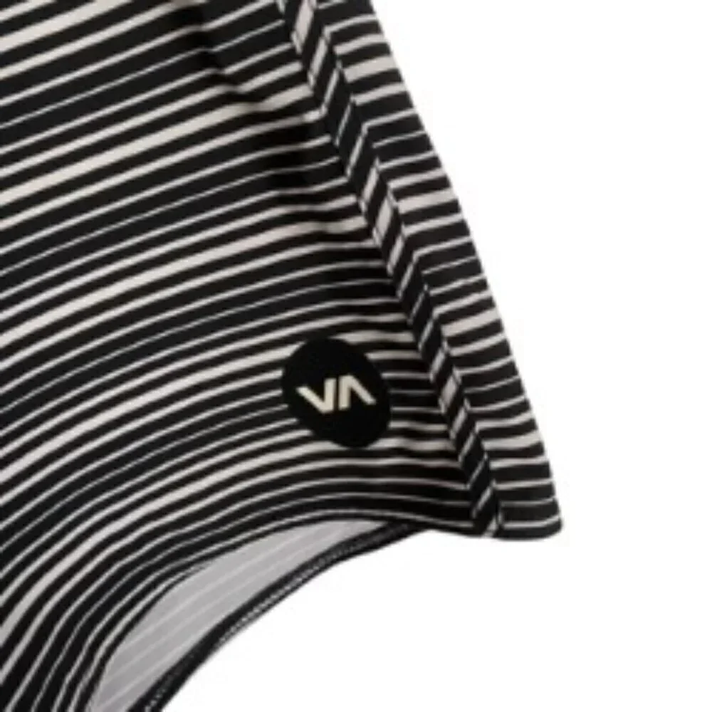RVCA Stretch Fixed Waist Striped Board Shorts 32
